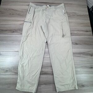 CHAPS Cargo Pants Mens 38x32 Khaki Tan Tactical Hiking Utility Gorpcore Workwear